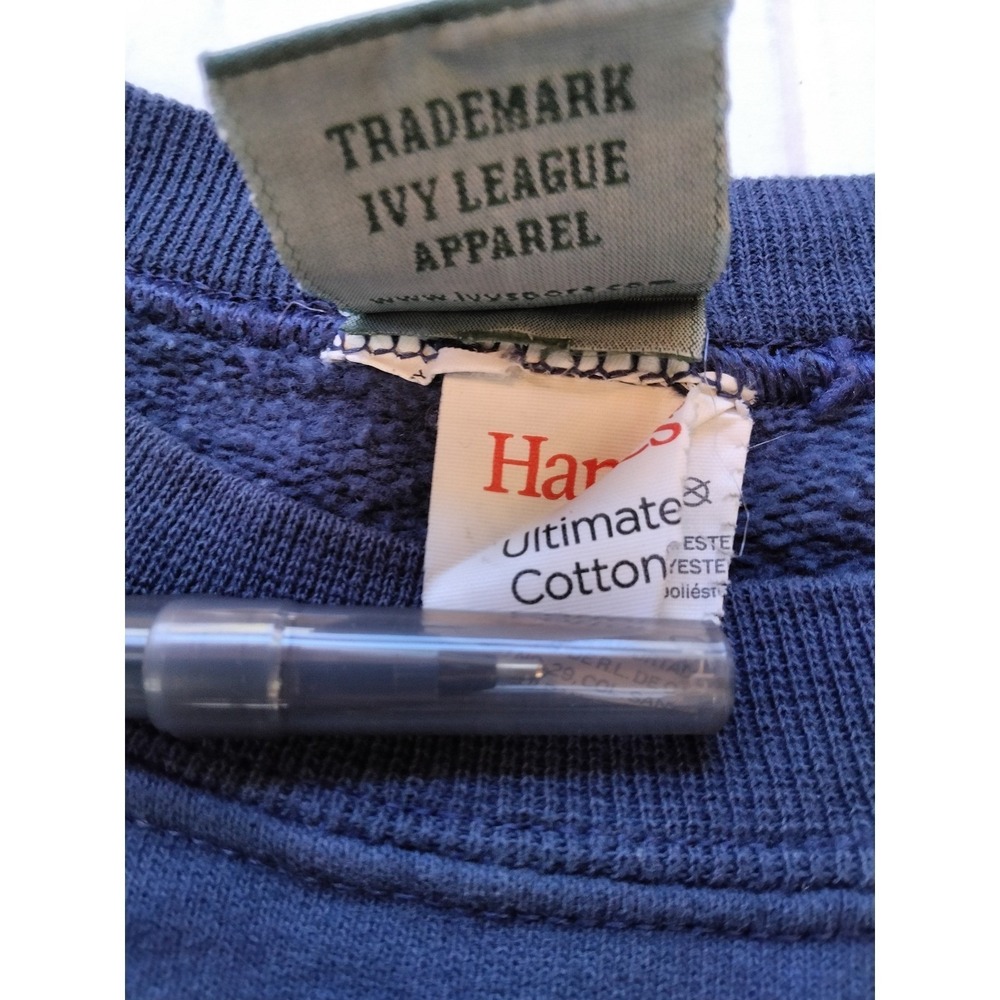 Ivysport Columbia University Sweatshirt Hanes Ultimate Cotton Navy Blue Medium - Picture 5 of 9